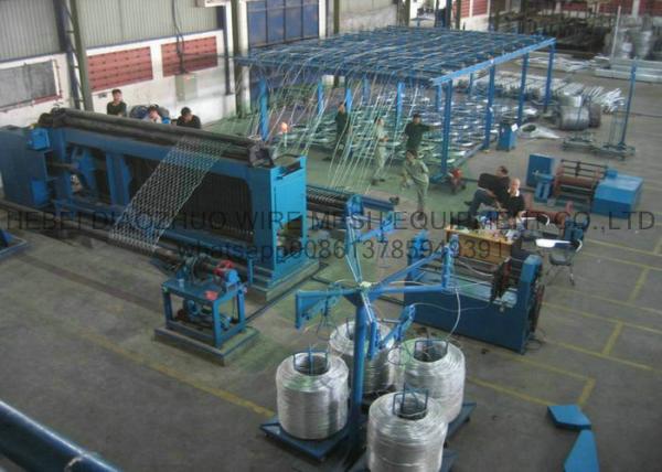 China 60*80mm 80*100mm Gabion Box Making Machine PLC Fully Automatic factory