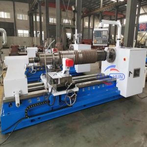 China Automatic Large Diameter Roller Notching CNC Roll Grooving Marking Machine factory