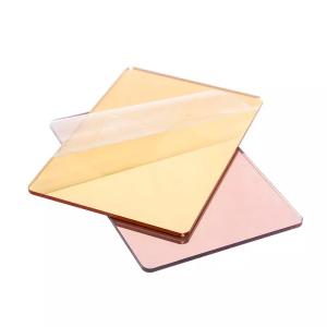 China Acid Resistant Rose Gold Plexiglass Mirror Sheets 830x1220mm Furniture Crafts factory