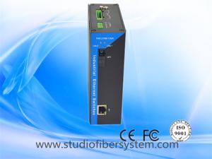 China 1Port 10/100Mbps din rail Industrial Fiber Media Converter over SC singlemode/multimode fiber to 20~80Km factory