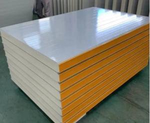 China Certified PU Polyurethane Insulated Roof And Wall Sandwich Panel For Cleanroom Peoject factory