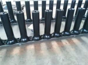 China Wear Resistant Rubber Coated Belt Tracking Roller 165mm Diameter factory