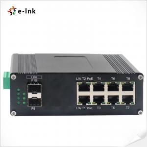 China ROHS FCC CE SFP Network Switch 8 Port 10/100/1000T 802.3at + 2 Port 1000X on sale