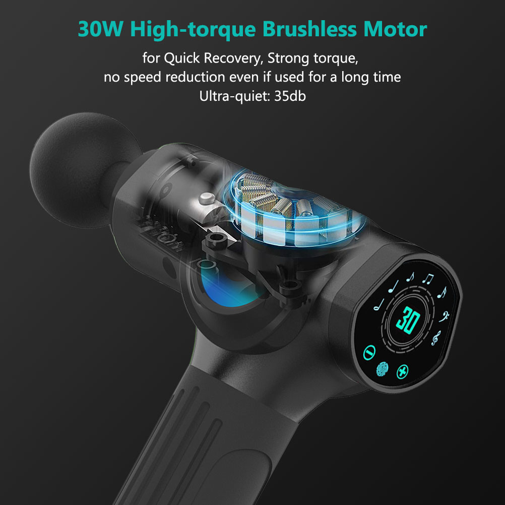 2500mAh Brushless Cordless Handheld Muscle Massager High Torque Muscle Recovery