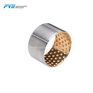 China CuSn10Pb10 Copper Alloy Bimetal Bushing Carbon Steel Back Bimetal Bearing on sale