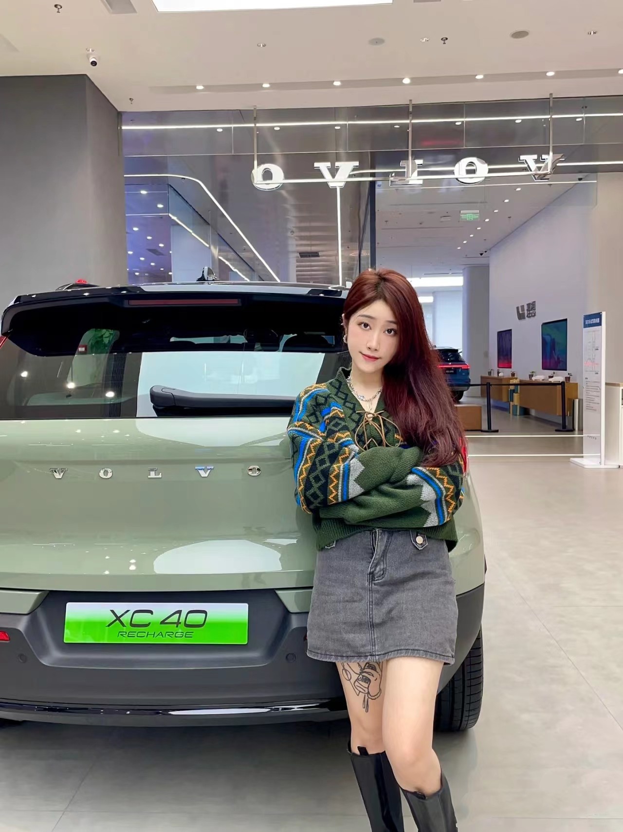 660N.m Maximum Torque Pure Electric 2023 VOL-VO XC40 RECHARGE AWD Long Range EV Car 180km/h Speed 78kWh Battery Power 420km