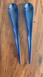 China Red Green Blue PP Water Drop Milkshake Spoon For Ice Cream factory