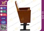 Slim Metal Leg Conference Hall Chairs with Strengthen Standing Foot Wood Seat​