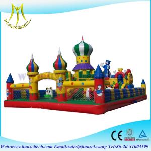 China Hansel Colourful Christmas commercial inflatable Water slide With Waterproof PVC factory