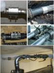 Stainless Steel Thread Straight Pipe Coupling Repair Clamp For Small Diameter
