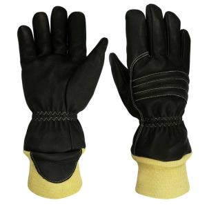 China Water Repellent Firefighter Work Gloves Wristelet With Knuckle Pad factory