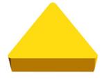 TPKN、TPG090204，TiAlN Coating Triangle Carbide Inserts , Multi Functional Carbide