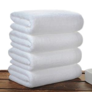 China Customized white hotel exclusively for 100% cotton absorbent thickened bath towel factory
