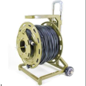 China Portable Tactical Fiber Optic Cable Reel With Hole LSZH PVC TPU PE Armored Cable factory