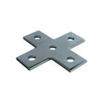 4 Hole Flat Straight Strut Bracket Unistrut Bolt Nut Stamping Plate Connector L