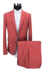 China Red 2 Piece Suit Dusty Red Color Many Situations Custom Size 42-62 factory