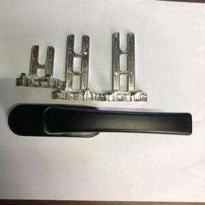 China Aluminum Alloy Door Window Hardware Handles Black Pull Door Handle Casement Window Handle factory