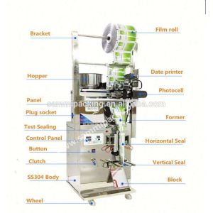 Sugar Tea Automatic Packaging Machine With Printer Weigher Sealer