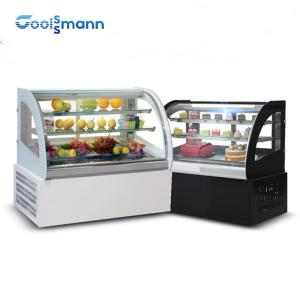 China LED Indoor Cake Display Showcase , Supermarket Glass Bread Display Cabinet factory