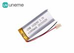 3.7V 1000mAh 102050 Lithium Polymer Battery Customized IEC62133 UN38.3