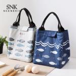 Japanese Pattern Women Insulated Lunch Cooler Bags