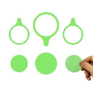 China Electrostatic sticky note whiteboard Heart Round Butterfly In Special Shape factory