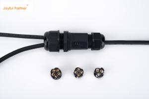 China 1 In 2 Out Black IP68 Quick Connector Waterproof Underground Cable Junction Box factory