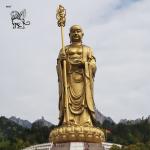 Ksitigarbha Bodhisattva Bronze Buddha Statue Metal Earth Store Bodhisattva