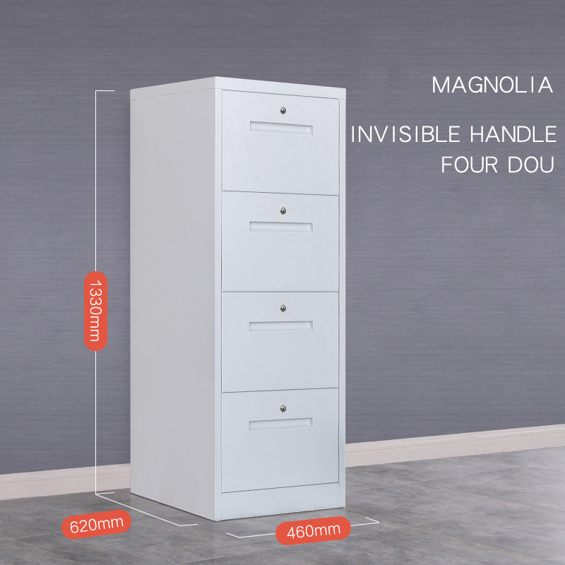 Modern 4 Drawers Office Filing Cabinets 0.4mm To 1.2mm