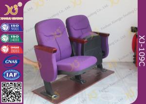 China Low Back Plastic Back Church Hall Chairs / Seating Noise Free Returning factory