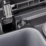 Silver Stainless Steel Pedal Step Open Garbage Can For Household Office