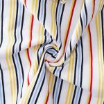 Sterile Yarn Dyed Stripe Fabric , Leisure Wear Combing Striped Cotton Fabric