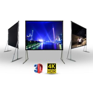 China Portable PVC Projector Screen Front Rear 16:9 For Large Stage on sale