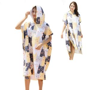 Holeproof Microfiber Poncho Towel Customized Quick Dry Changing Towel