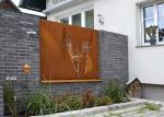 Laser Cutting Dandelion Patterns Corten Steel Garden Screens Decoration