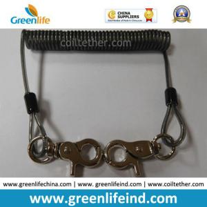 China Anti-Drop Heavy Duty Steel Spring Coil Lanyard factory