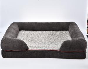 China Waterproof Lining Large Luxury Orthopedic Dog Bed Sofa couch With Removable Washable Cover factory
