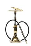 Black Gold Portable Hookah Vacuum Plating Treatment Easy Cleaning