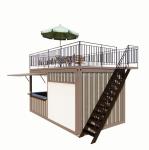 Standard Portable Container Steel Prefabricated House Office Mobile 20ft