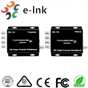 China CVI AHD TVI Coaxial Cable Multiplexer distance transmission up to 100m factory