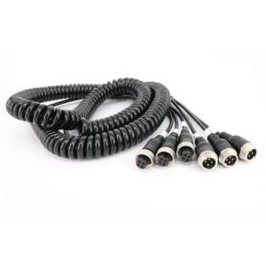 China FCC PU 4 Pin Reversing Camera Extension Cable ODM Car Camera Accessories factory