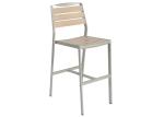 High Temperature Resistance Armless Aluminum Bar Stools
