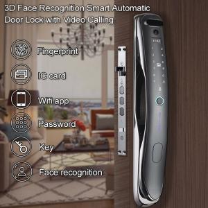 China Face ID Intelligent Tuya Door Lock Intercom IC Card App Controlled Smart Door Lock factory