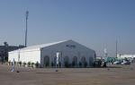 Relocatable Building Safety Exhibition Tents Economical Wooden Flooring