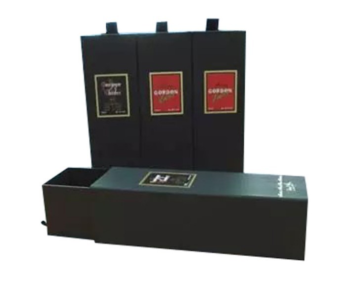 custom drawer wine packaging box luxury red wine book shape gift box liquor packaging paper drawer box