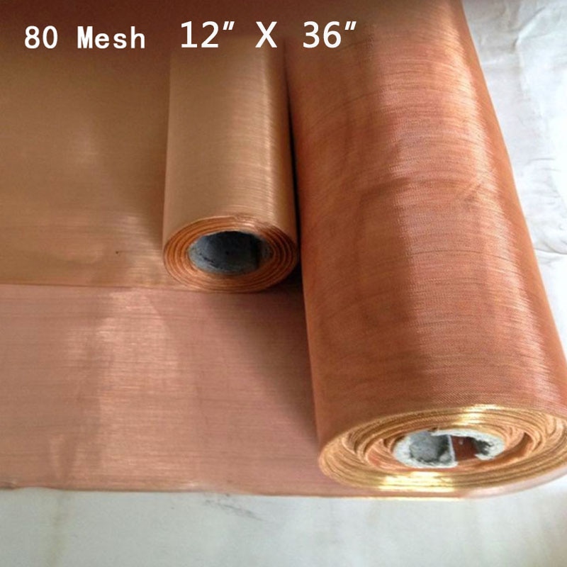 13" x 40" 99.9% Pure Copper Filter Coarse Dense Gauze Mesh