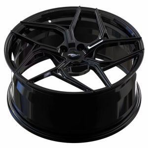 Ford Mustang GT Gloss Black Custom Forged Wheels