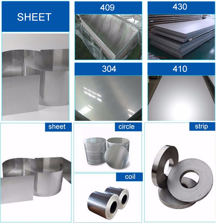 AISI BA 2B NO.4 NO.8 HL Cold Rolled Stainless Steel 410 Sheet 0.6 - 60mm Thick