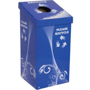 China Recycling Cardboard Display Bins Square Shape CMYK Offseting Printing factory