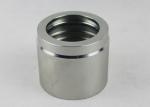 Silver / Golden Hydraulic Hose Fitting , Hydraulic Pipe Fittings Galvanized Zinc